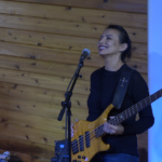 Evangeline Jackson deep in worship